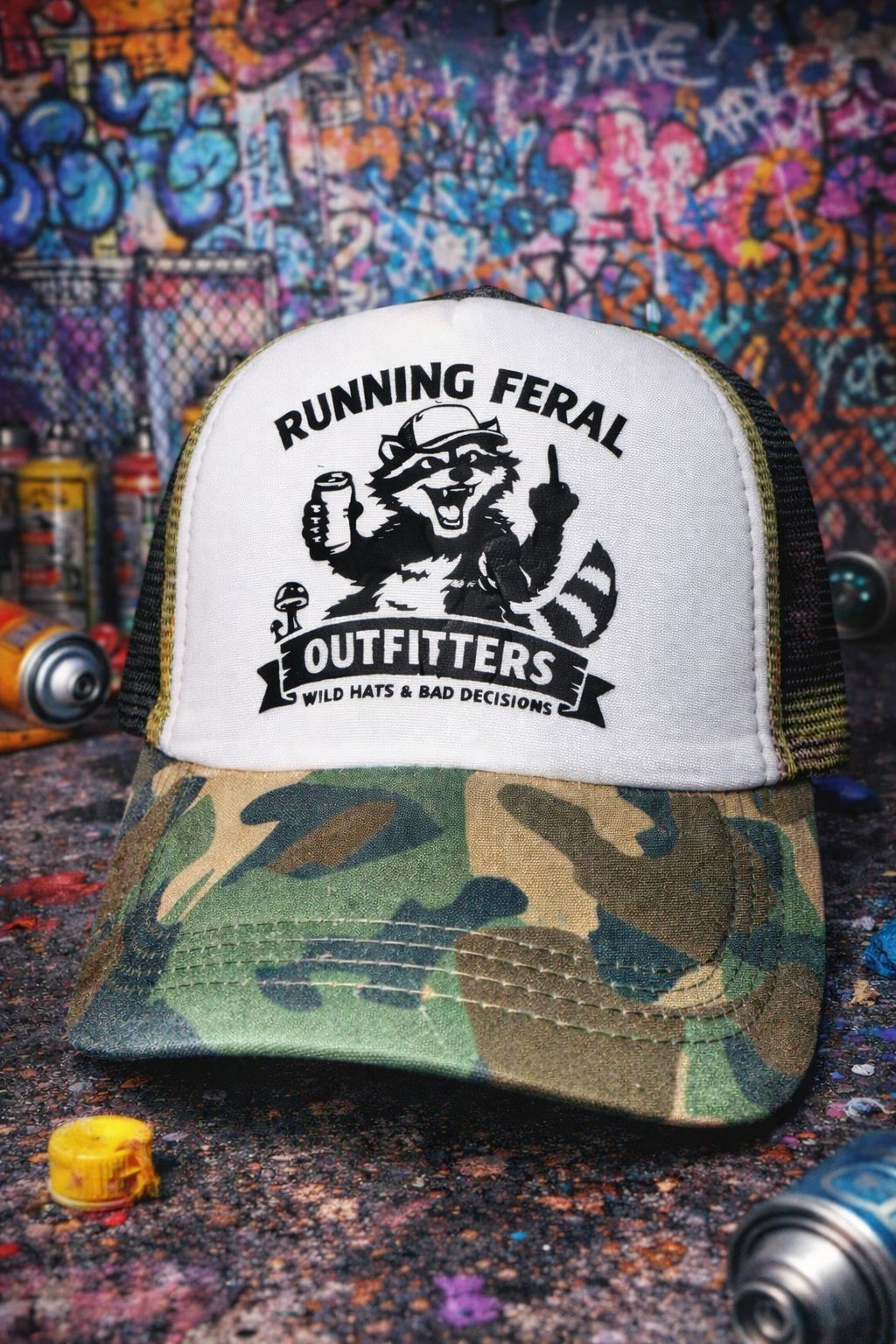 Running Feral Outfitters Branded Trucker Hat